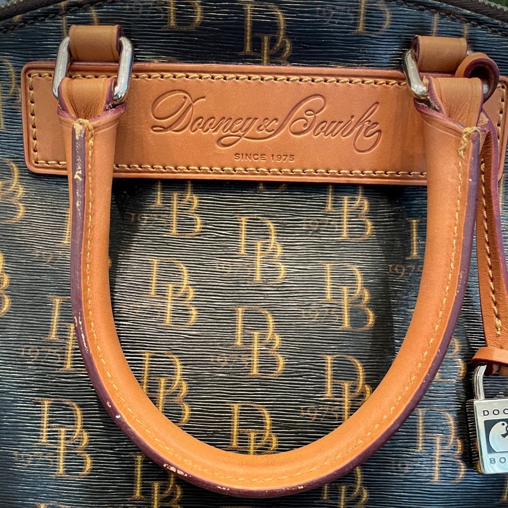 Dooney & Bourke Monogram Satchel Handbag - Picture 4 of 12